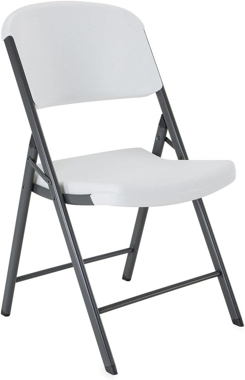 Lifetime 80187 Commercial Grade Folding Chair, 4 Pack, Black