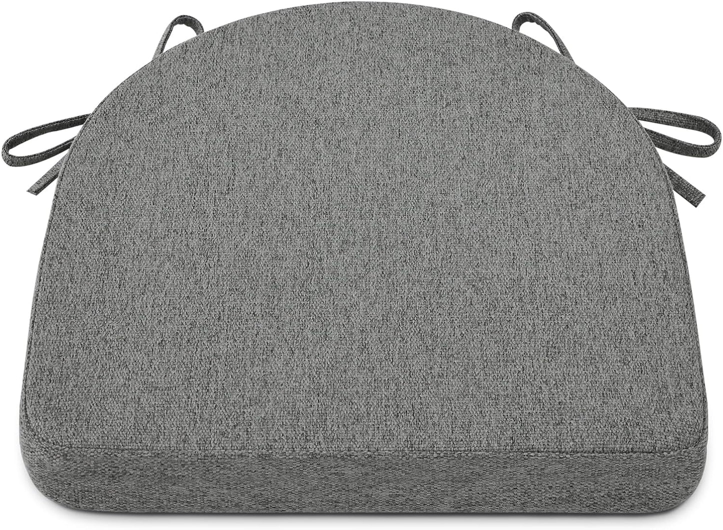 Shinnwa Kitchen Chair Cushions Set of 4, Non-Slip Dining Chair Cushions with Ties and Machine Washable Cover, 4 Pack, 17 x 16.5 x 2in, Off White